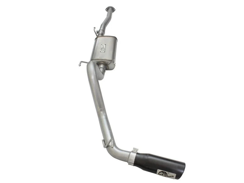 aFe MACH Force XP 2.5in Cat-Back Stainless Steel Exhaust System w/Black Tip Toyota Tacoma 13-14 2.7L - Installation View