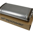 Load image into Gallery viewer, aFe MACH Force XP 304 Stainless Steel Muffler 2.5in Center/Offset 18in L x 9in W x 4in H - Main Product View