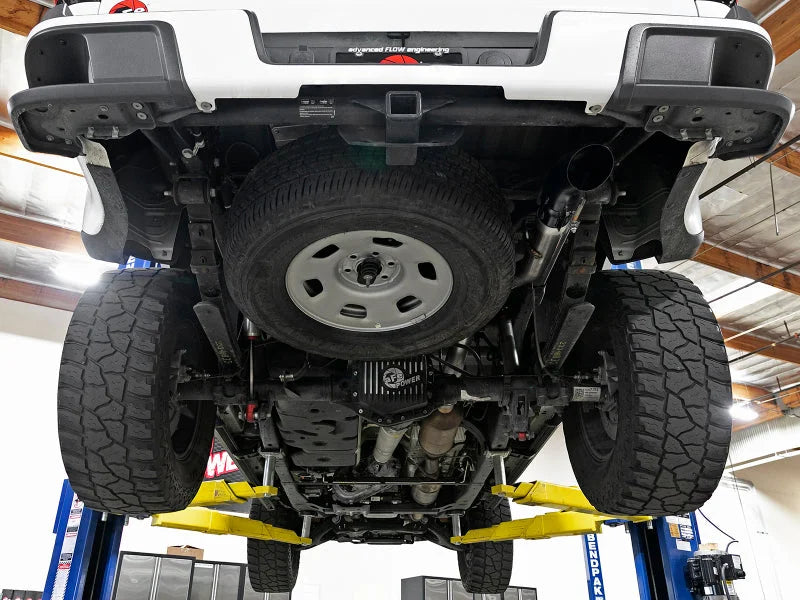 aFe MACH Force-XP 3in 409 SS Cat-Back Exhaust w/ Black Tip 16-18 GM Colorado/Canyon I4-2.8L (td) LWN - Back View