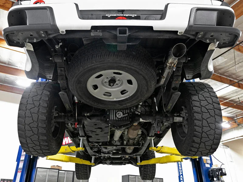 aFe MACH Force-XP 3in 409 SS Cat-Back Exhaust w/Polish Tip 16-18 GM Colorado/Canyon I4-2.8L (td) LWN - Side View
