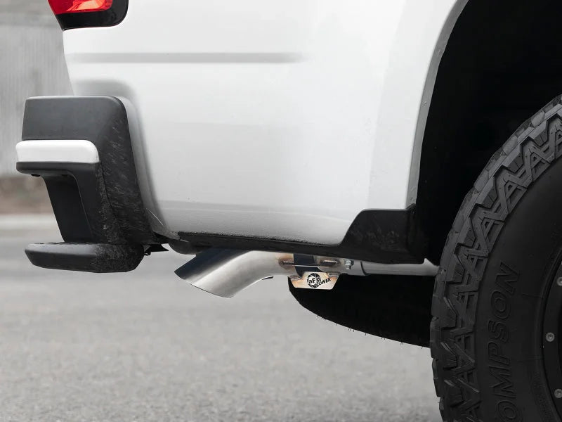 aFe MACH Force-XP 3in 409 SS Cat-Back Exhaust w/Polish Tip 16-18 GM Colorado/Canyon I4-2.8L (td) LWN - Back View