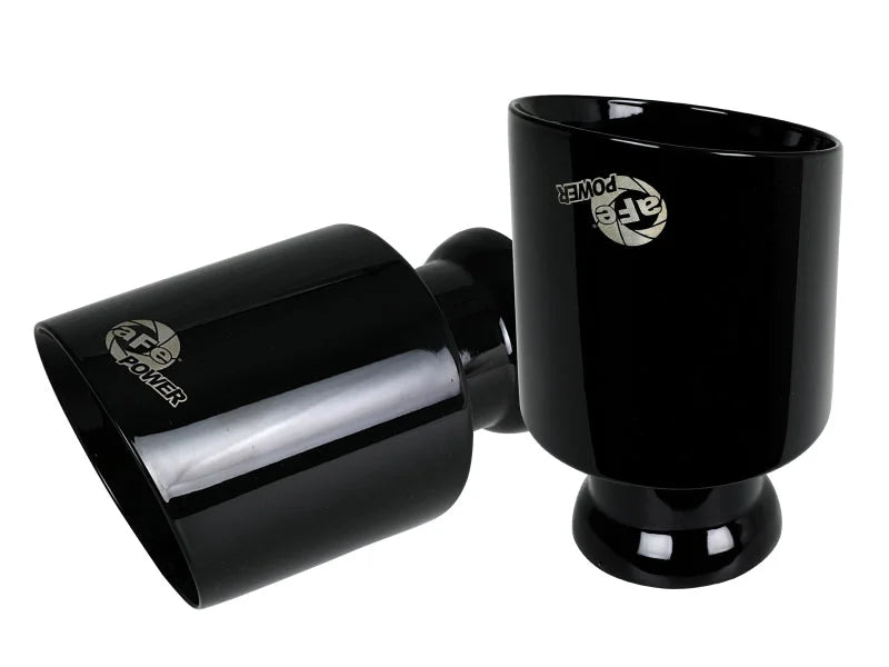 aFe MACH Force-XP 4-1/2in Black OE Replacement Exhaust Tips - 15-19 Dodge Charger/Hellcat - Main Product View