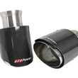 Load image into Gallery viewer, aFe MACH Force-XP 4-1/2in Carbon Fiber OE Replacement Exhaust Tips - 15-19 Dodge Charger/Hellcat - Main Product View