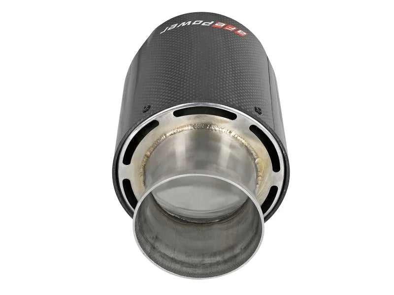 aFe MACH Force-XP 4-1/2in Carbon Fiber OE Replacement Exhaust Tips - 15-19 Dodge Charger/Hellcat - Additional View 5