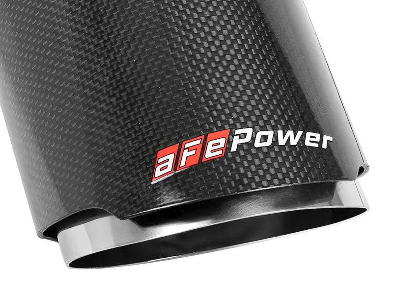 aFe MACH Force-XP 4-1/2in Carbon Fiber OE Replacement Exhaust Tips - 15-19 Dodge Charger/Hellcat - Additional View 8