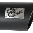 Load image into Gallery viewer, aFe MACH Force-XP 409 SS Right Side Single Wall Exhaust Tip 5in Inlet x 7in Outlet x 15in L - Back View