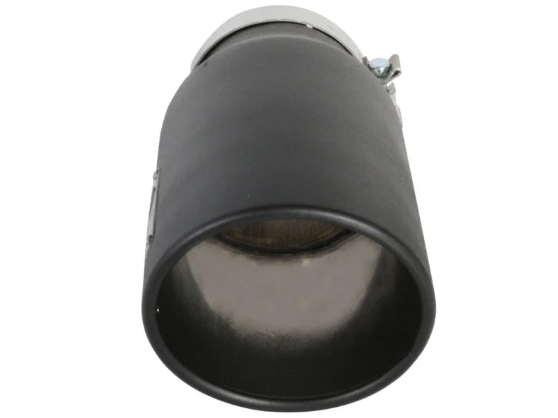aFe MACH Force-XP 409 SS Right Side Single Wall Exhaust Tip 5in Inlet x 7in Outlet x 15in L - Installation View