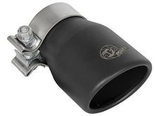 Load image into Gallery viewer, aFe MACH Force-XP 409 SS Single Wall Universal Clamp On Exhaust Tip - Black - Main Product View