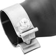 Load image into Gallery viewer, aFe MACH Force-XP 409 SS Single Wall Universal Clamp On Exhaust Tip - Black - Installation View