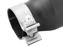 Load image into Gallery viewer, aFe MACH Force-XP 409 SS Single Wall Universal Clamp On Exhaust Tip - Black - Installation View