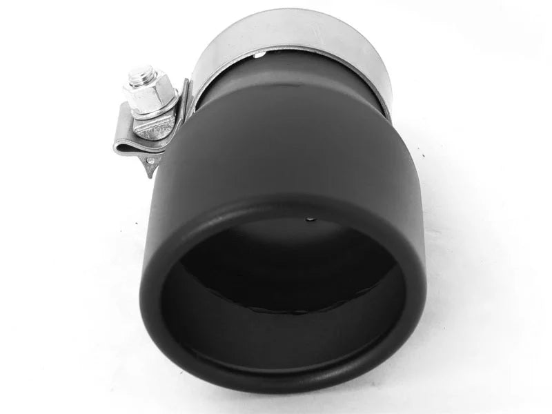 aFe MACH Force-XP 409 SS Single Wall Universal Clamp On Exhaust Tip - Black - Additional View 5