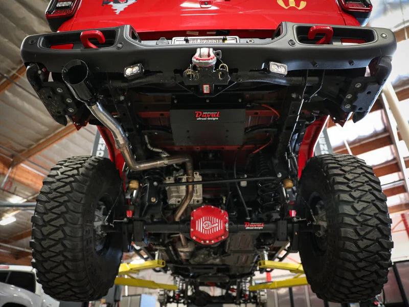 aFe MACH Force-XP Rear Exit Conversion Tail-Pipe Jeep Gladiator (JT) 20-21 V6-3.6L - Side View