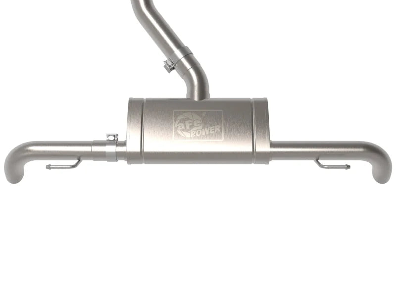 aFe MACH Force-Xp 17-21 Audi Q5 L4-2.0L (T) 3in to 2.5in Stainless Steel Cat-Back Exhaust System - Installation View