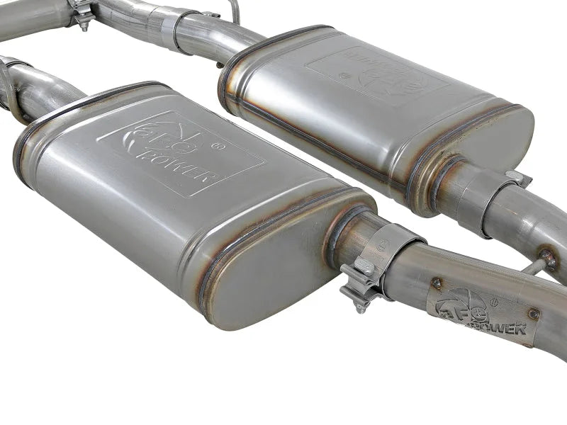 aFe MACH Force-Xp 2-1/2in 304 SS Cat-Back Exhaust 15-19 Dodge Challenger V6-3.6L - Polished Tip - Additional View 7