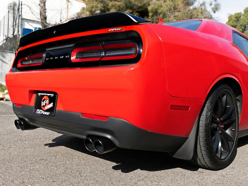 aFe MACH Force-Xp 2-1/2in 304 SS Cat-Back Exhaust 15-21 Dodge Challenger V6-3.6L - Quad Black Tip - Additional View 5