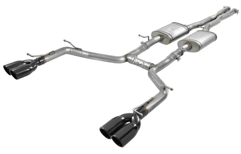 aFe MACH Force-Xp 2-1/2in 304 SS Cat-Back Exhaust 15-21 Dodge Challenger V6-3.6L - Quad Black Tip - Additional View 9