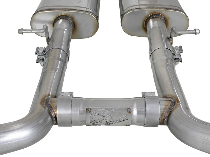 aFe MACH Force-Xp 2-1/2in 304 SS Cat-Back Exhaust 15-21 Dodge Challenger V6-3.6L - Quad Black Tip - Additional View 10