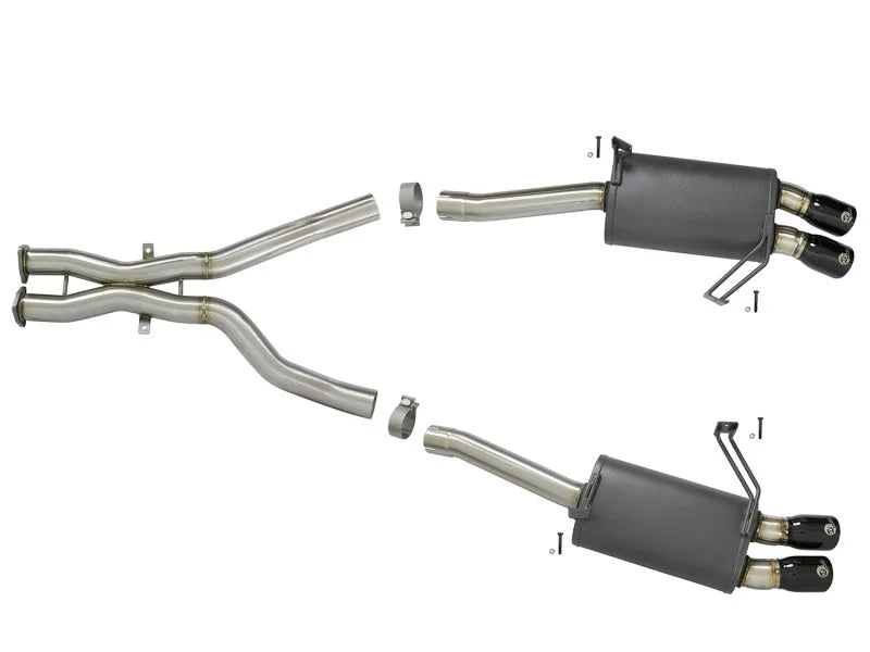 aFe MACH Force-Xp 2-1/2in 304 SS Cat-Back Exhaust w/ Black Tips 05-08 BMW Z4 M Coupe (E86) L6 3.2L - Additional View 9