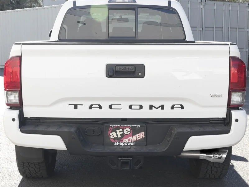 aFe MACH Force-Xp 2-1/2in 304 SS Cat-Back Exhaust w/ Polished Tips 2016+ Toyota Tacoma 2.7L/3.5L - Back View