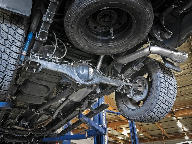 aFe MACH Force-Xp 2-1/2in 304 SS Cat-Back Exhaust w/ Polished Tips 2016+ Toyota Tacoma 2.7L/3.5L - Installation View