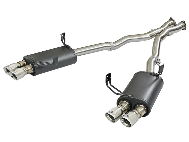 aFe MACH Force-Xp 2-1/2in 304 SS Cat-Back Exhaust w/Polished Tips 05-08 BMW Z4 M Coupe (E86) L6 3.2L - Main Product View