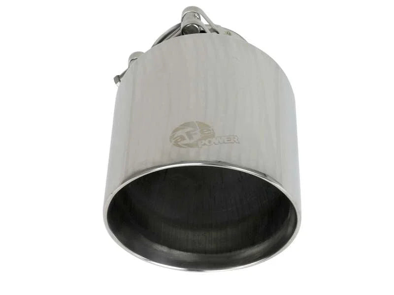 aFe MACH Force-Xp 2-1/2in 304 SS Clamp-On Exhaust Tip 2.5in In / 4.5in Out / 7in.L - Polished - Additional View 5