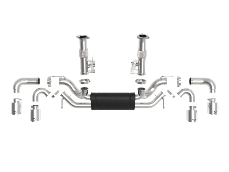 aFe MACH Force-Xp 2-1/2in 304SS Cat-Back 2020 Chevy Corvette (C8) 6.2L - Polished Tip - Additional View 5