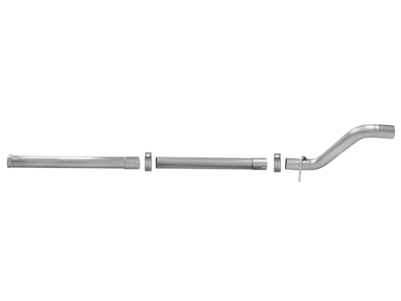 aFe MACH Force-Xp 2-1/2in 409 Stainless Steel Mid-Pipe w/Resonator Delete 18+ Jeep Wrangler JL 3.6L - Side View