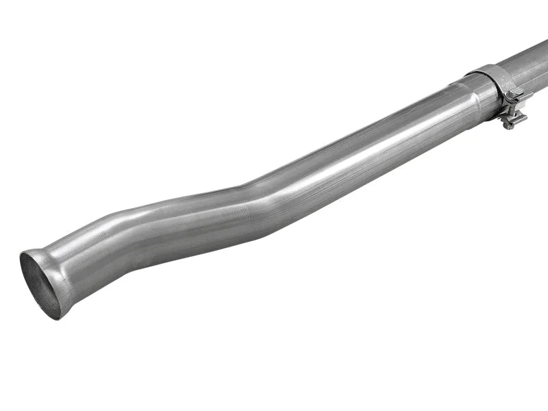 aFe MACH Force-Xp 2-1/2in 409 Stainless Steel Mid-Pipe w/Resonator Delete 18+ Jeep Wrangler JL 3.6L - Installation View