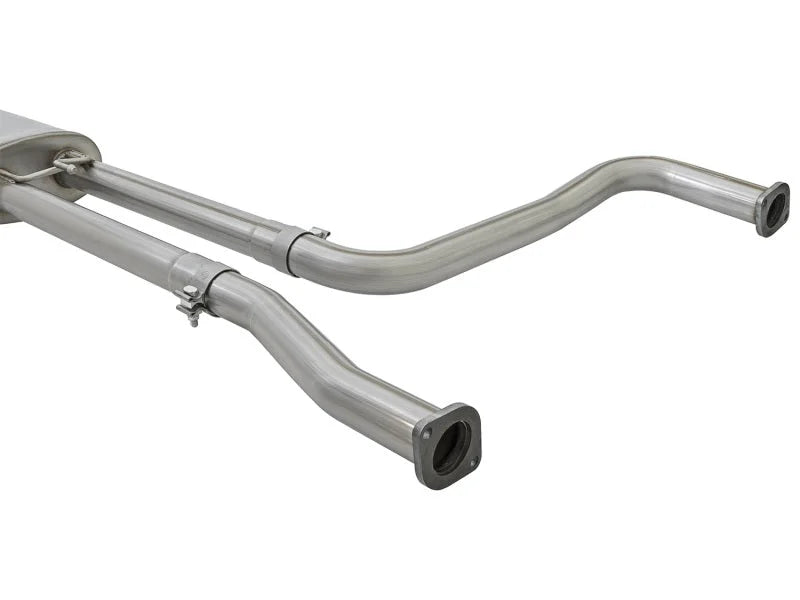 aFe MACH Force-Xp 2-1/2in Cat-Back Exhaust System w/ Polished Tip 16-17 Nissan Titan XD V8 5.6L - Installation View