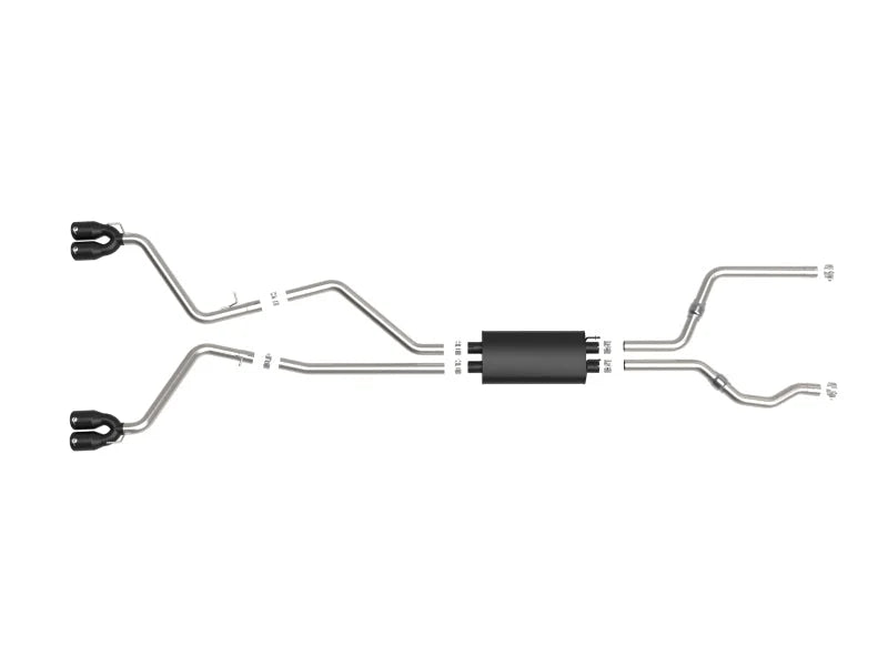 aFe MACH Force-Xp 2.5in. 304 SS C/B Exhaust 20-21 Ford Explorer V6-3.0L - Black Tip - Additional View 7