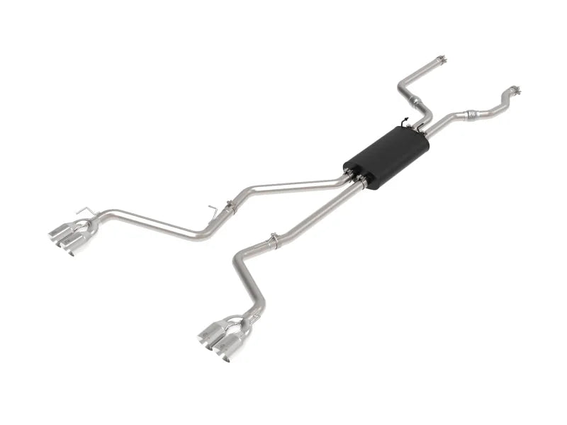 aFe MACH Force-Xp 2.5in. 304 SS C/B Exhaust 20-21 Ford Explorer V6-3.0L - Polished Tip - Main Product View