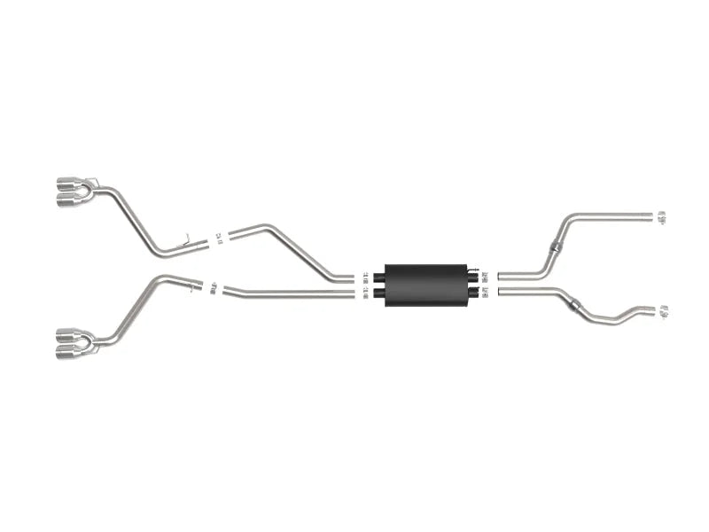 aFe MACH Force-Xp 2.5in. 304 SS C/B Exhaust 20-21 Ford Explorer V6-3.0L - Polished Tip - Additional View 7