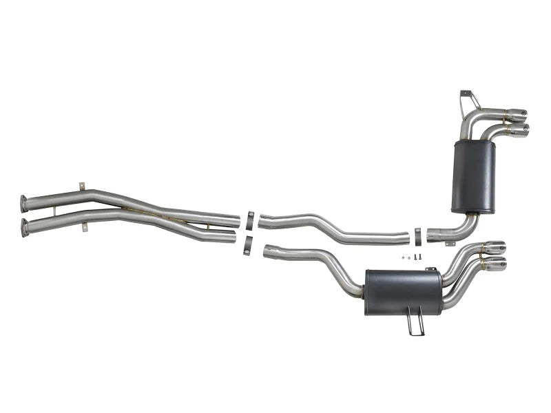 aFe MACH Force-Xp 2.5in 304 SS Cat-Back Exhaust w/ Polished Tips 01-06 BMW M3 - Additional View 8