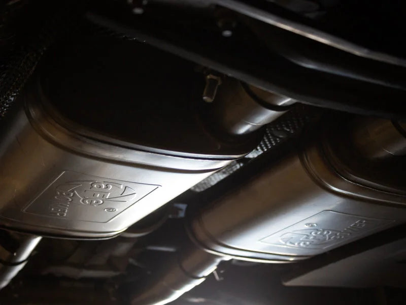 aFe MACH Force-Xp 2.5in 304 SS Exhaust 15-19 Dodge Charger / Chrysler 300 V6 3.6L - Back View