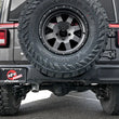Load image into Gallery viewer, aFe MACH Force-Xp 2.5in 409SS Axle-Back Hi-Tuck Exh Sys w/ Pol Tip 18-20 Jeep Wrangler (JL) V6 3.6L - Installation View