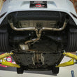 Load image into Gallery viewer, aFe MACH Force-Xp 3 IN to 2-1/2 IN Stainless Steel Cat-Back Exhaust Carbon Volkswagen GTI 15-17 - Back View