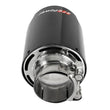 Load image into Gallery viewer, aFe MACH Force-Xp 304 SS Clamp-On Exhaust Tip 2.5in. Inlet / 4.5in. Outlet / 7in. L - Carbon Fiber - Installation View