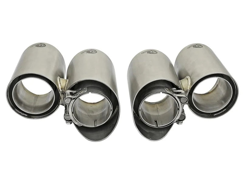 aFe MACH Force-Xp 304 SS OE Exhaust Tips Polished 12-16 Porsche 911 (C2S 991) H6 3.8L - Additional View 7