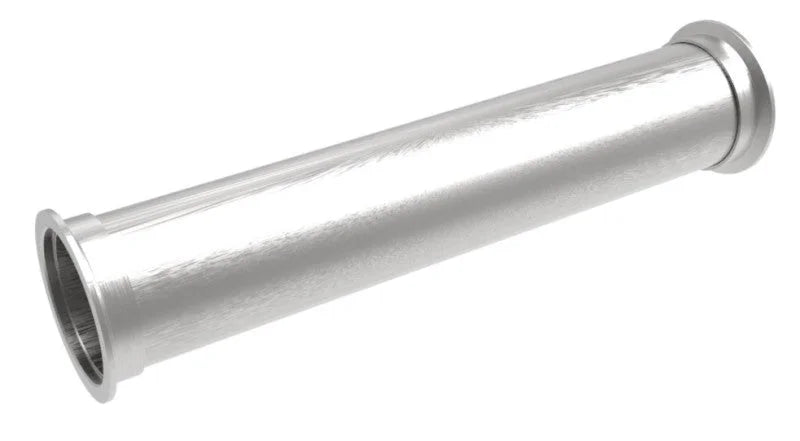aFe MACH Force-Xp 304 SS Resonator 3in. Inlet/Outlet / 3in. Diameter / 16in. Length - Back View