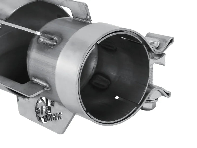 aFe MACH Force-Xp 304 Stainless Steel Clamp-on Exhaust Tip Brushed - Back View