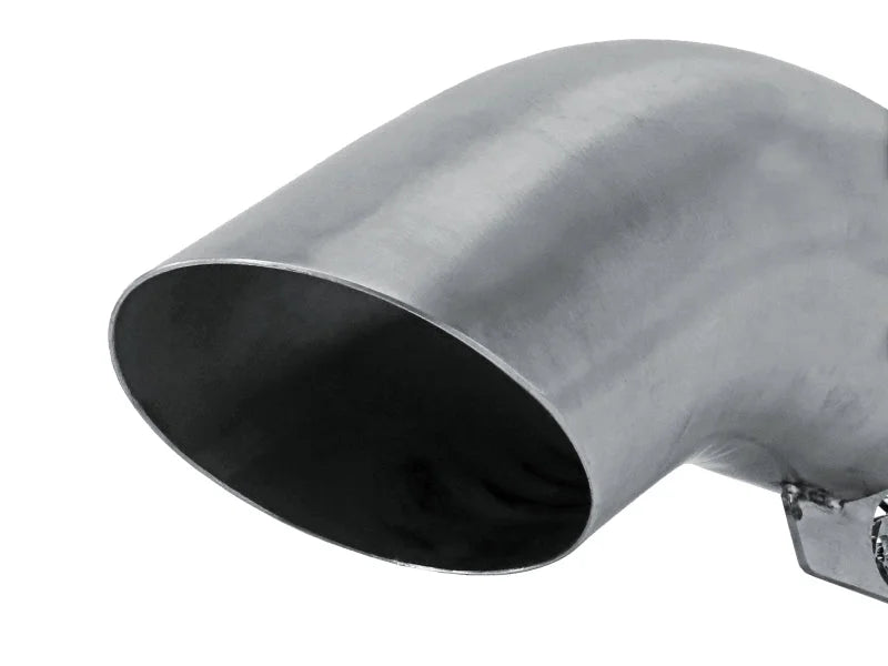 aFe MACH Force-Xp 304 Stainless Steel Clamp-on Exhaust Tip Brushed - Installation View