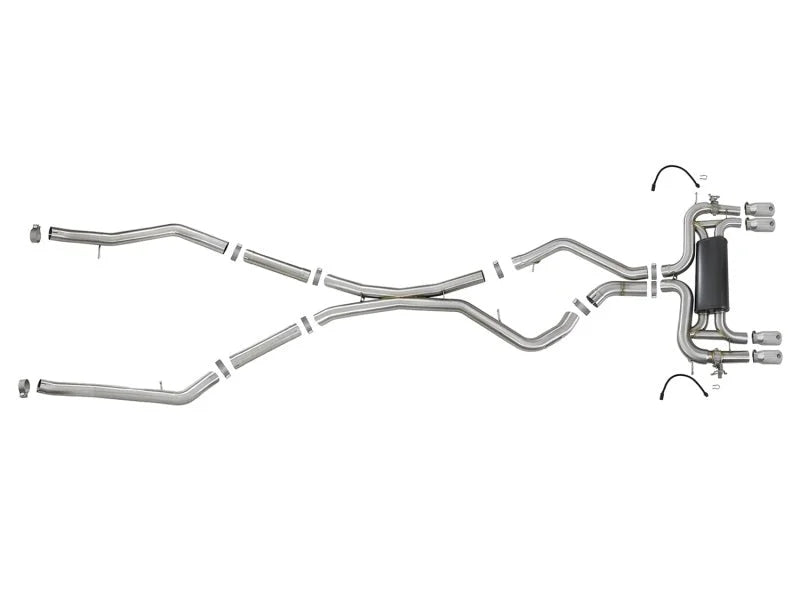 aFe MACH Force-Xp 3.5in 304 SS Cat-Back w/Polished Tips 15-18 BMW X5 M (F85)/X6 M (F86) V8-4.4L S63 - Additional View 5