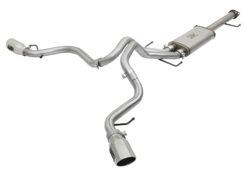aFe MACH Force-Xp 3in - 2.5in SS Cat-Back Dual Exhaust w/Polished Tips 07-14 Toyota FJ Cruiser 4.0L - Main Product View