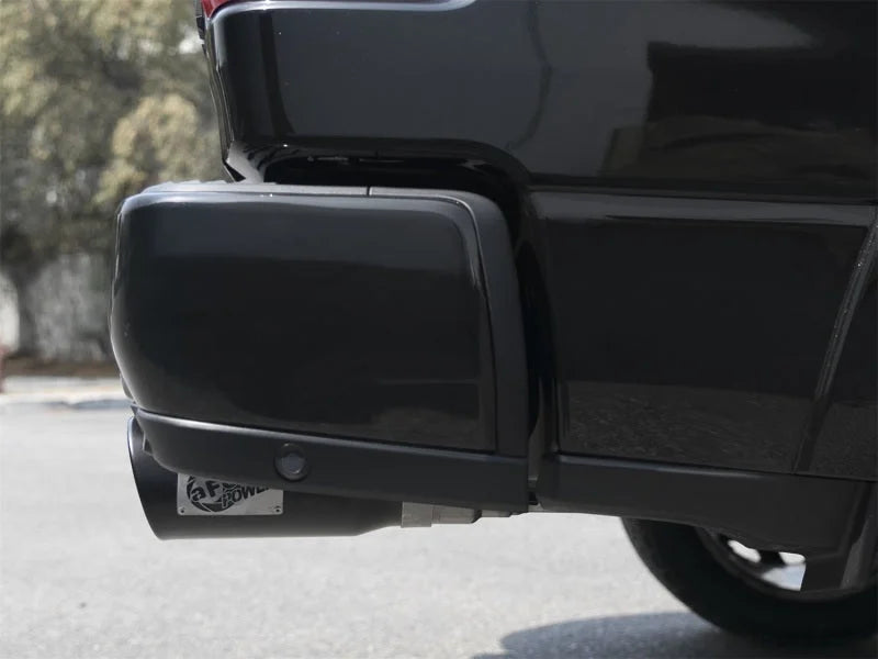 aFe MACH Force-Xp 3in 409 SS Cat-Back Exhaust 2019 RAM 1500 V8-5.7L w/ Black Tip - Side View