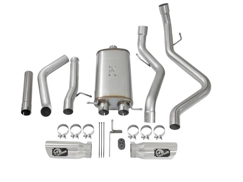 aFe MACH Force-Xp 3in CB SS Dual Exhaust w/Polished Tips 09-16 GM Silverado/Sierra 4.3L/4.8L/5.3L - Additional View 7