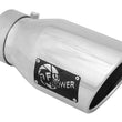 Load image into Gallery viewer, aFe MACH Force-Xp 3in Inlet x 4-1/2in Outlet x 9in Length 304 Stainless Steel Exhaust Tip - Main Product View