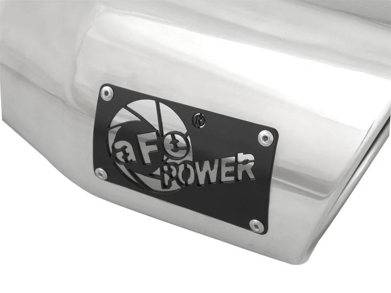 aFe MACH Force-Xp 3in Inlet x 4-1/2in Outlet x 9in Length 304 Stainless Steel Exhaust Tip - Additional View 6