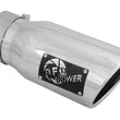 Load image into Gallery viewer, aFe MACH Force-Xp 3in Inlet x 4in Outlet x 9in Length 304 Stainless Steel Exhaust Tip Polished - Main Product View