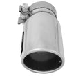 Load image into Gallery viewer, aFe MACH Force-Xp 3in Inlet x 4in Outlet x 9in Length 304 Stainless Steel Exhaust Tip Polished - Side View